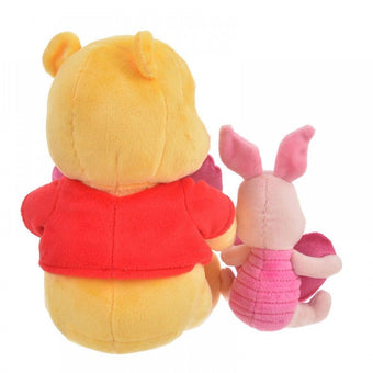 Disney Store Japan Valentine Winnie the Pooh & Piglet Plush New with Tags