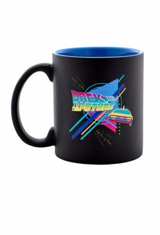 Universal Studios Back To The Future Neon Ceramic Coffee Mug New