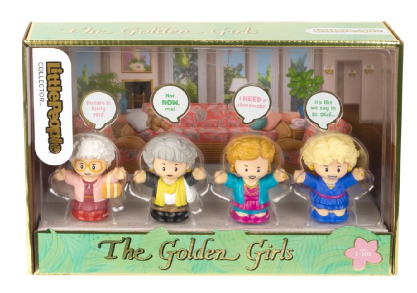 Fisher-Price Little People Collector The Golden Girls Action Figure Set 4 New