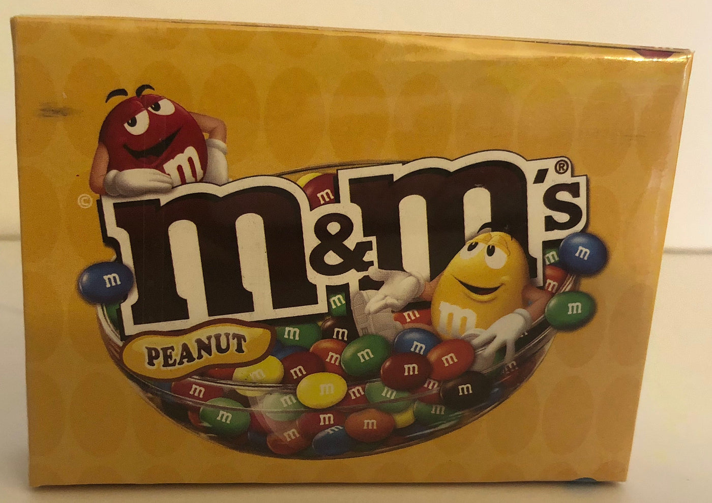 M&M's World Yellow and Red Peanut Playing Card New with Box Sealed