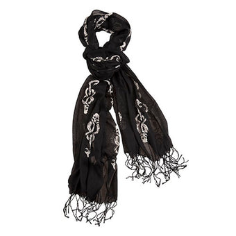Universal Studios Harry Potter Repeating Dark Mark Ladies Scarf New with Tag