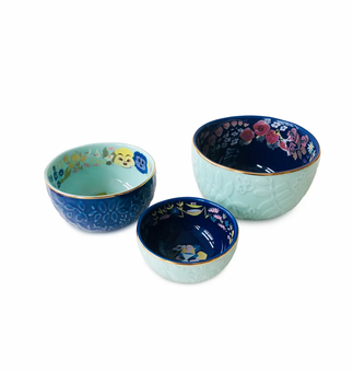 Disney Alice in Wonderland 70th by Mary Blair Porcelain Bowl Set of 3 New