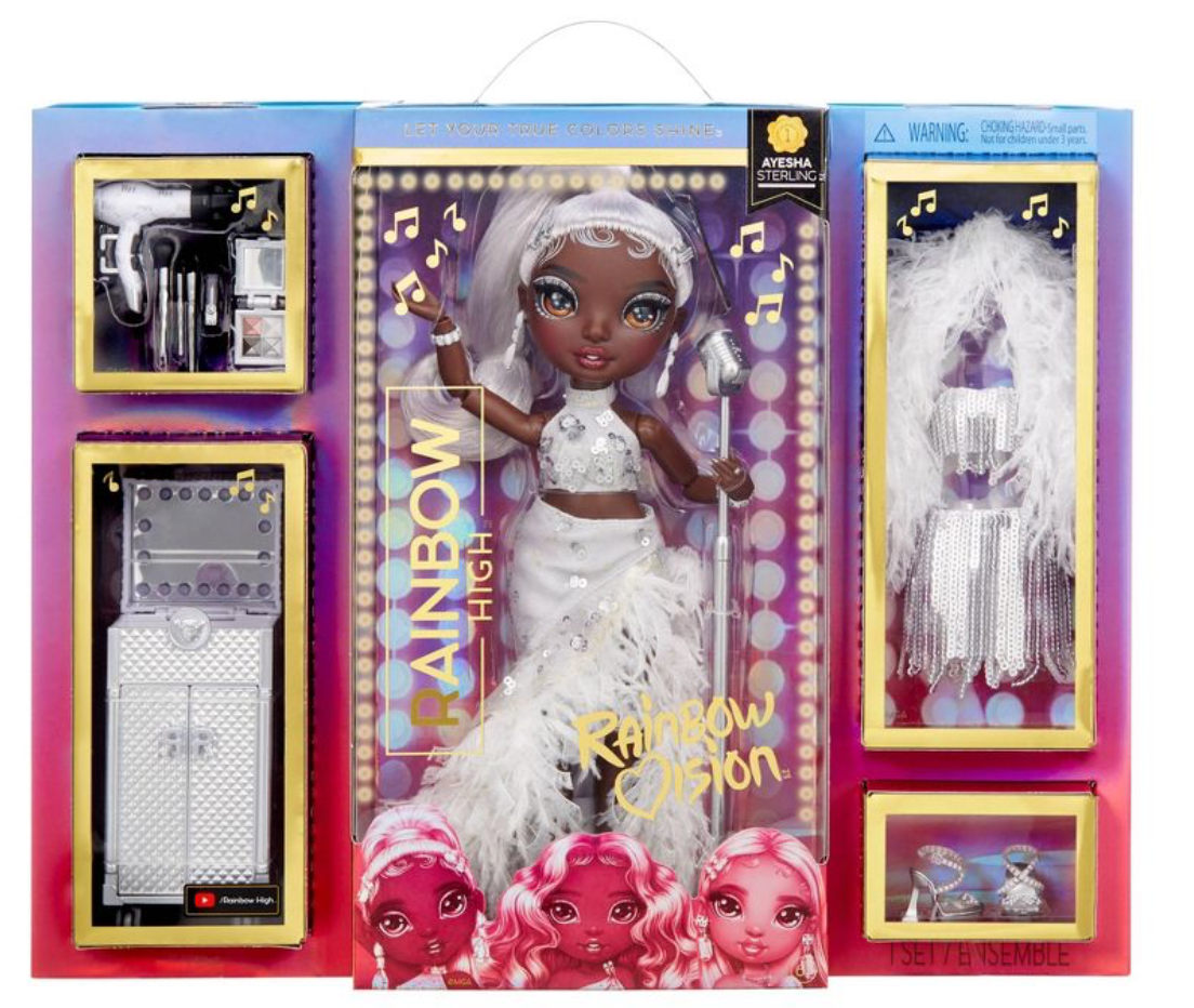 Rainbow High Rainbow Vision Ayesha Sterling Fashion Doll Toy New With Box