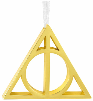 Hallmark Harry Potter Deathly Hallows Symbol Metal Christmas Ornament New