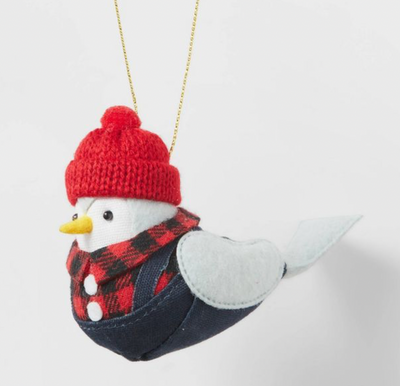 Target Bird with Red Hat Christmas Tree Ornament Wondershop New