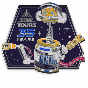 Disney D23 Exclusive Star Tours 35th Captain RX-24 Pin Limited New with Card