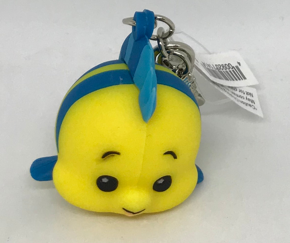 Disney Parks The Little Mermaid Flounder Wishables Keychain New with Tag