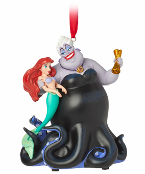 Disney Sketchbook Ursula and Ariel Singing Magic Ornament The Little Mermaid New