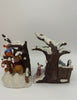 Disney Store Rare Christmas Winnie and Friends Christmas Bookends New with Box
