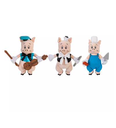 Disney Disney100 Decades Silly Symphony The Three Little Pigs Plush Set New Tag