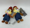 Disney Store Hong Kong Chip 'n Dale with Apple Hat Plush Keychain New with Tag