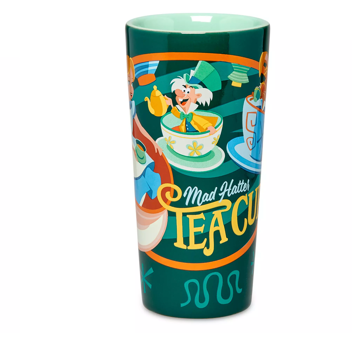 Disney Parks Mad Hatter Tea Cups Tall Latte 12oz Mug New