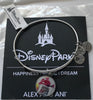 Disney Alex and Ani Epcot Festival Arts Mickey Bangle Silver Finish New