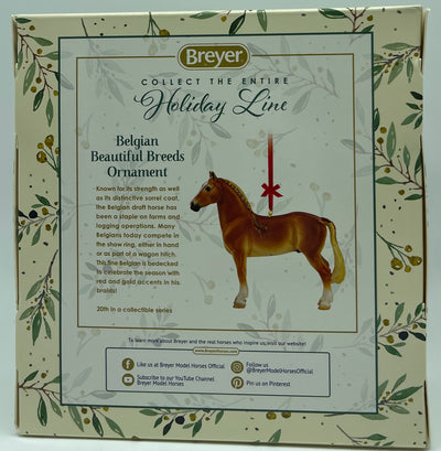 Breyer Horses 2021 Holiday Beautiful Breeds Christmas Ornament Belgian New