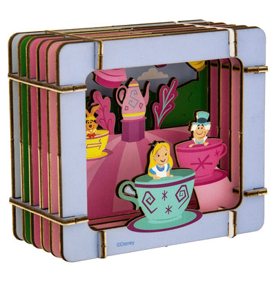 Disney Parks Alice in Wonderland Paper 3D Diorama Set New Sealed