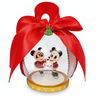 Disney Parks Mickey and Minnie Skating Ball Christmas Ornament New with Tag