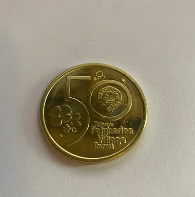 Disney Parks WDW 50th Magical Celebration Polynesian Resort Coin Medallion New