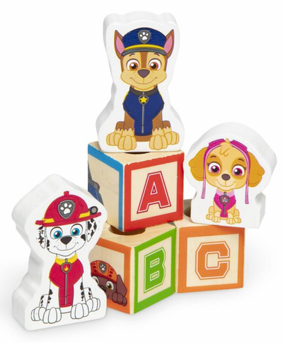 Melissa & Doug PAW Patrol ABC Wooden Block Truck Toy Set New with Box
