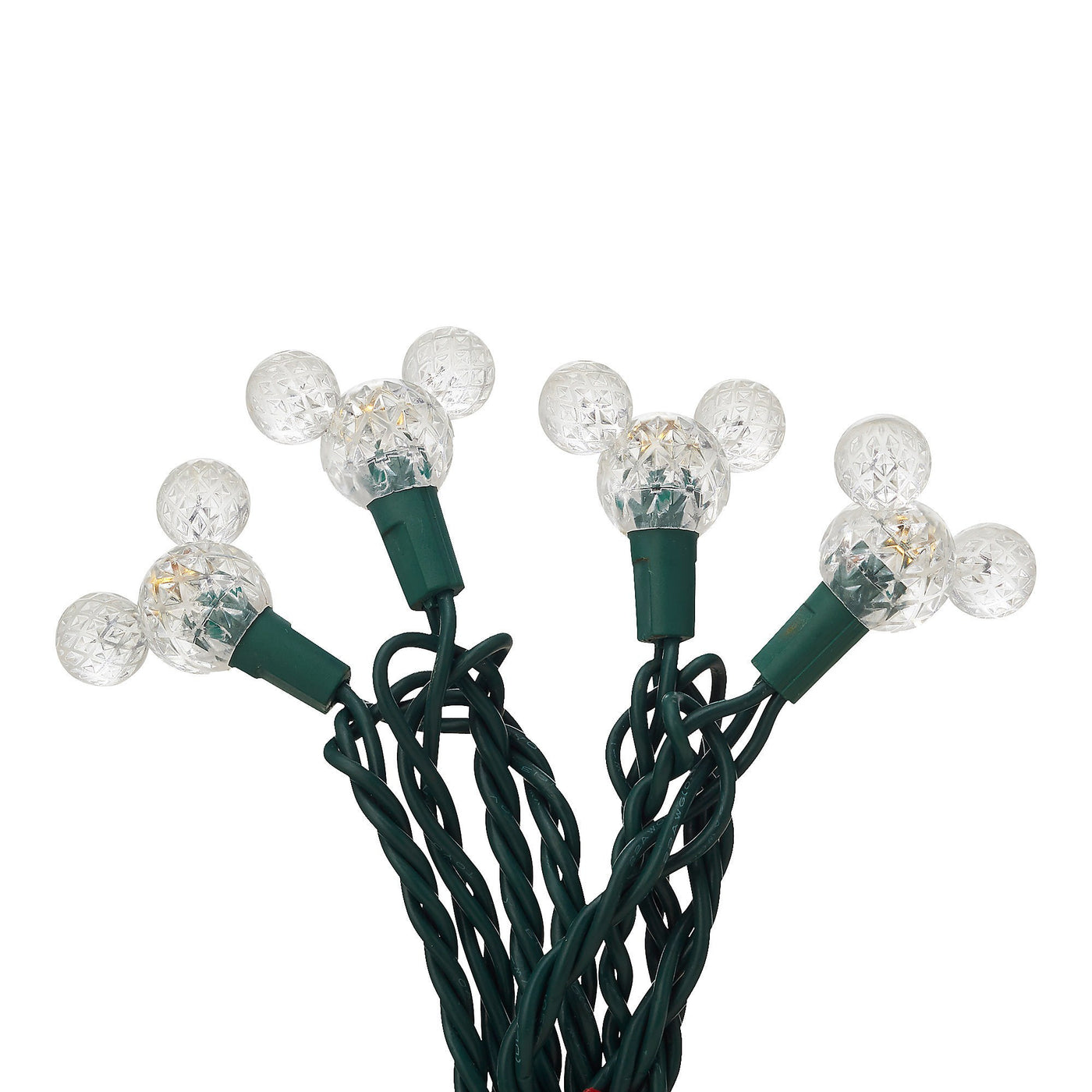 Disney Parks Mickey Mouse Holiday Lights Set White New with Box