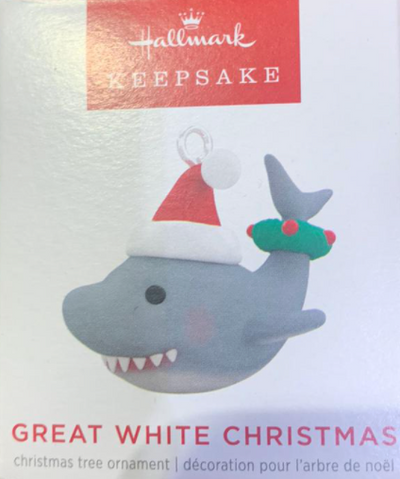 Hallmark 2022 Mini Great White Christmas Ornament New With Box