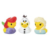 Disney Ariel Elsa Olaf Duckz 3Pcs Rubber Ducky Set Bath Toys New