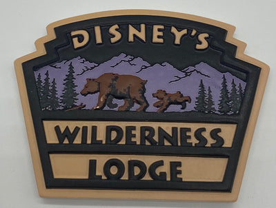 Disney Parks Wilderness Lodge Bear and Cub Magnet New