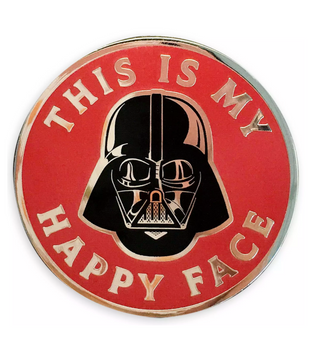 Disney Darth Vader This is My Happy Face Her Universe Limited Pin New with Card