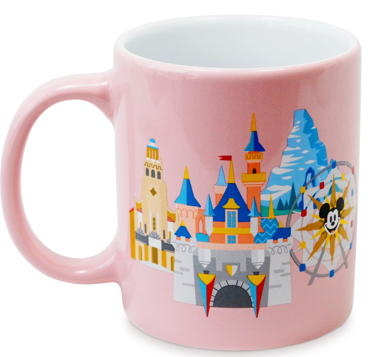 Disney Parks Disneyland Minnie Mom Pink Ceramic Coffee Mug New
