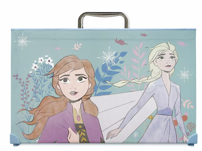 Disney Frozen Deluxe Art Kit Anna Elsa Olaf Watercolor Markers Paint Pencil New