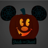 Disney Parks Halloween Mickey Mouse Light-Up Jack-o'-Lantern Figure New