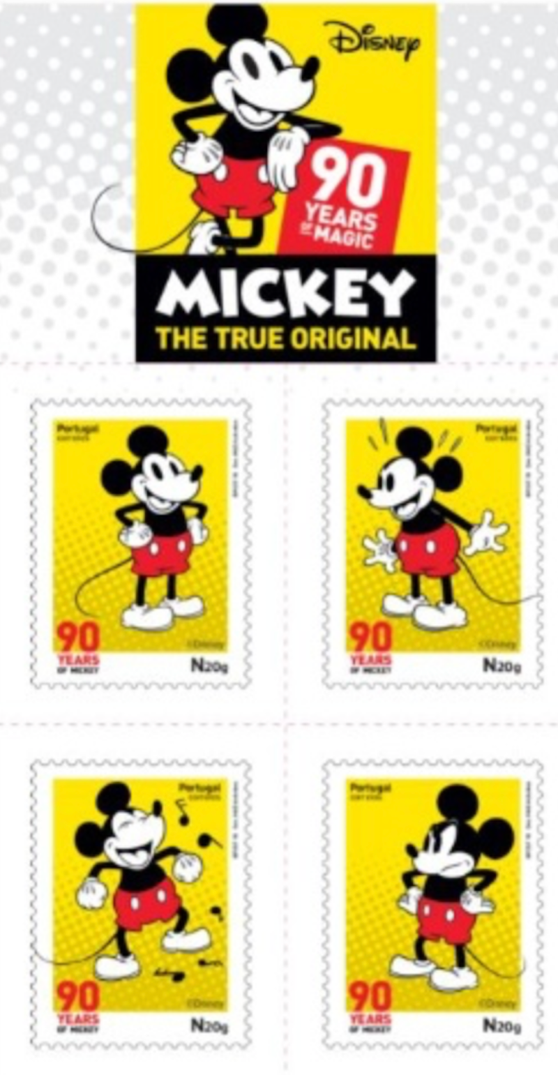 Disney Portugal 2018 90 Years Mickey booklet auto adhesive MNH New