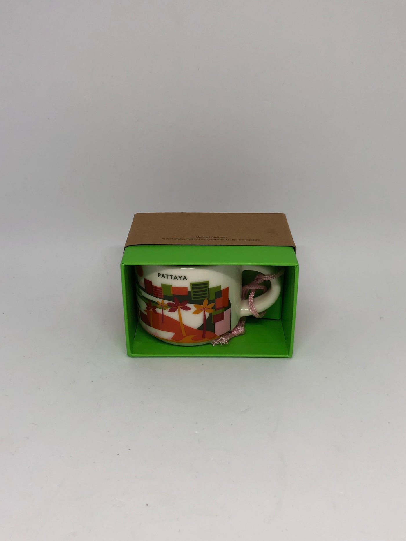 Starbucks Coffee You Are Here Thailand Pattaya Ceramic Ornament Espresso Mug New
