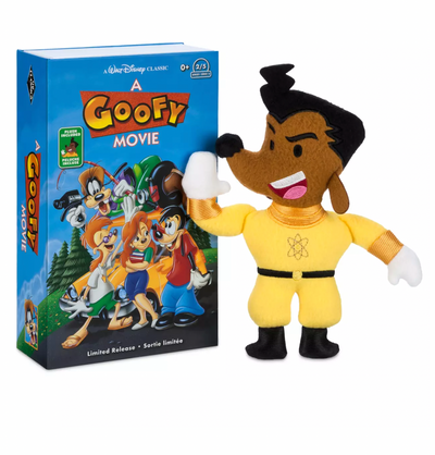 Disney Parks VHS Series 2 Goofy Movie Powerline Plush Small 8'' New Limited