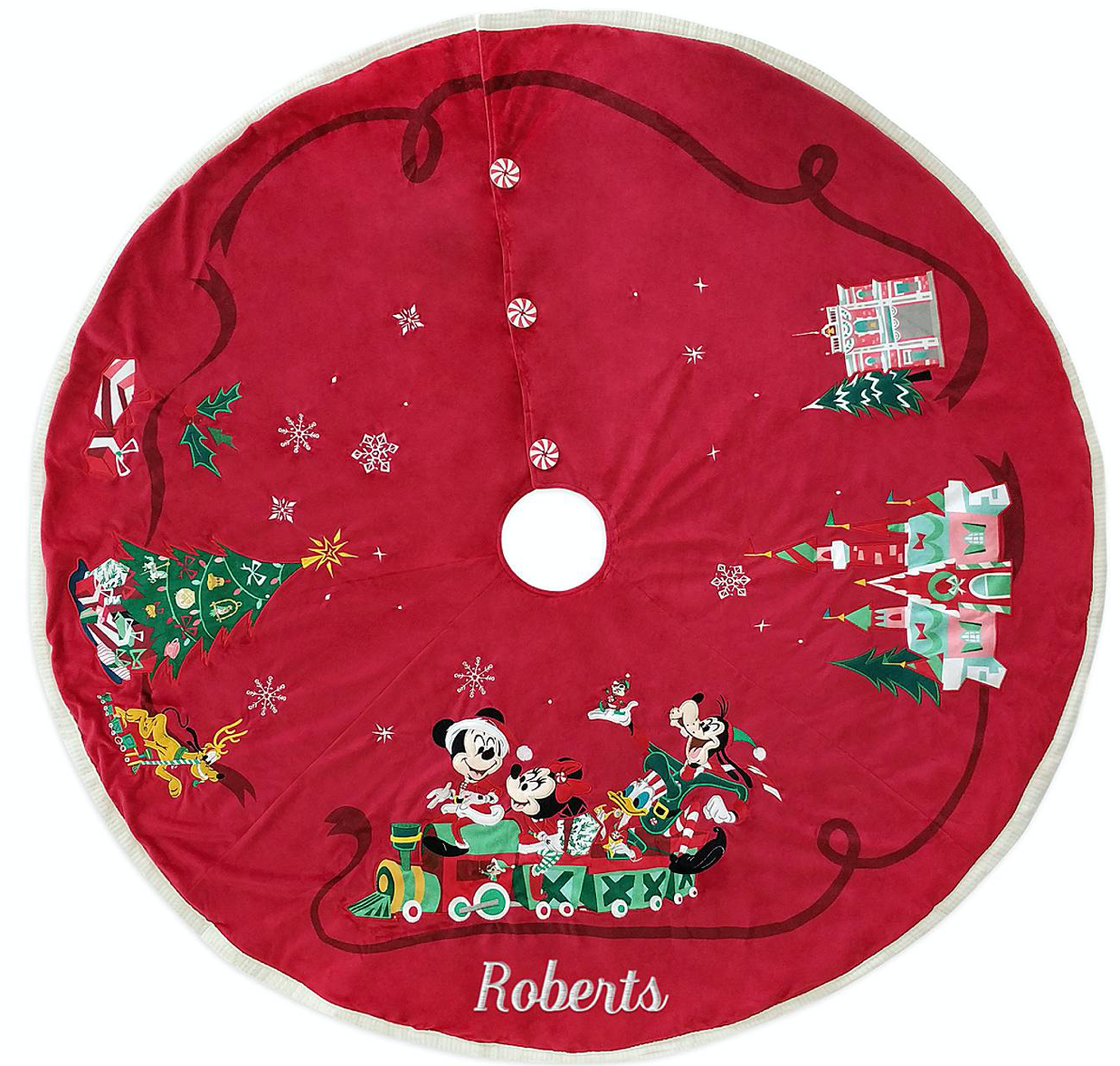 Disney Mickey Mouse and Friends Holiday Tree Skirt New with Tag