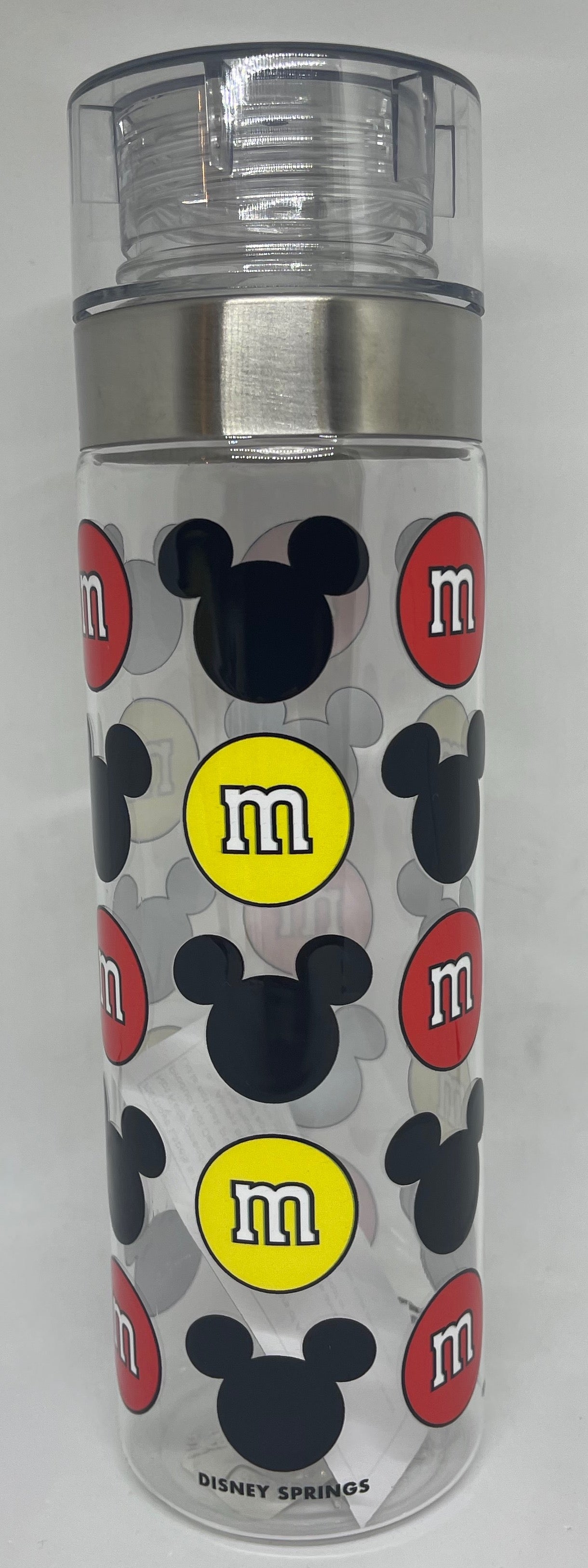 Disney Springs M&M's World Red and Yellow Mickey Icons Bottle New