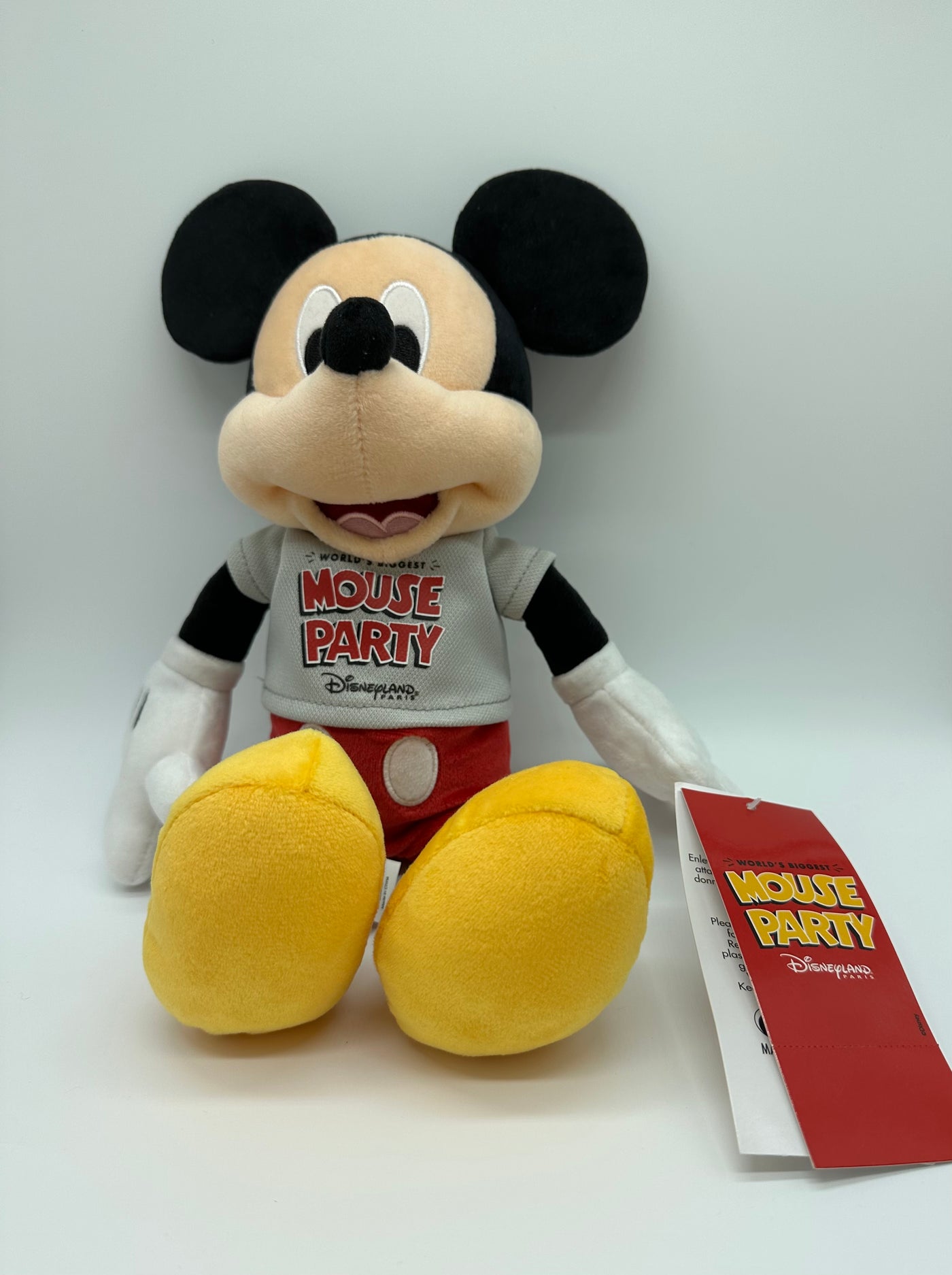 Disney Disneyland Paris 90th Celebration Mickey Party Plush New with Tag