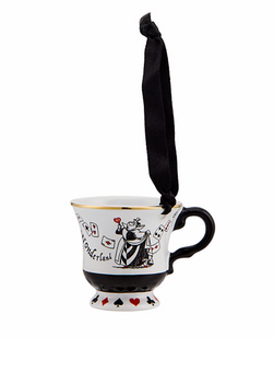 Disney Disneyland Paris Alice in Wonderland Teacup Hanging Ornament New