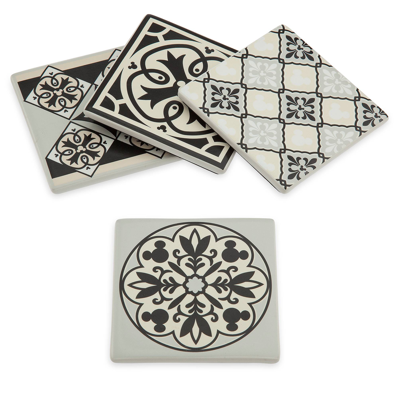 Disney Parks Mickey Mouse Coaster Set Disney Homestead Collection New