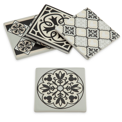 Disney Parks Mickey Mouse Coaster Set Disney Homestead Collection New