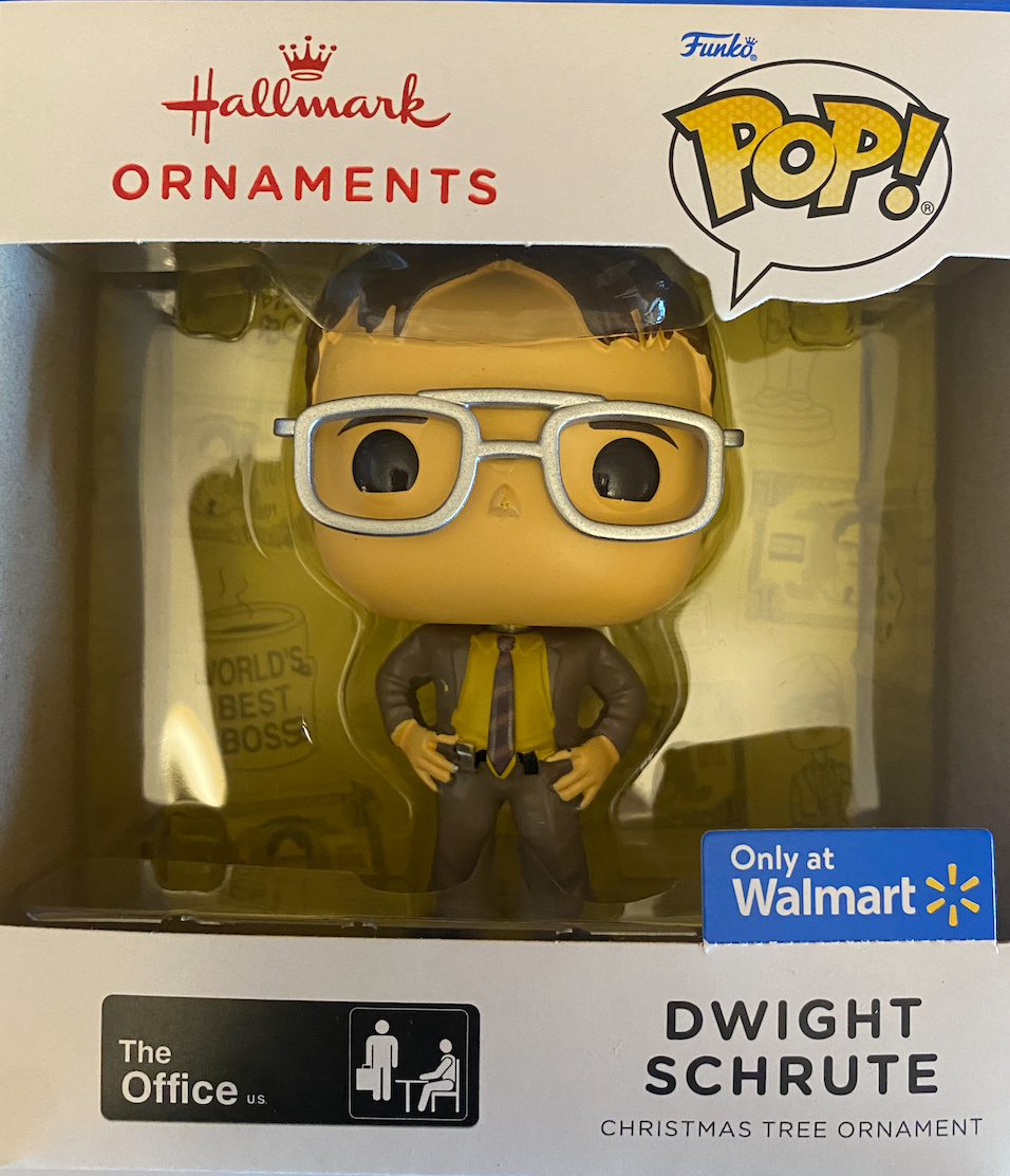 Hallmark 2021 Funko Pop The Office Dwight Schrute Exclusive Ornament New W Box