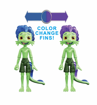 Disney Pixar Luca Paguro Color Changing Fins Figurine Toy New with Box