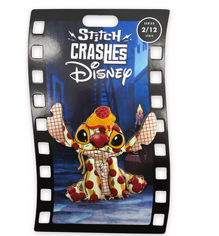 Disney Stitch Crashes Lady and the Tramp Pin Limited New with Card