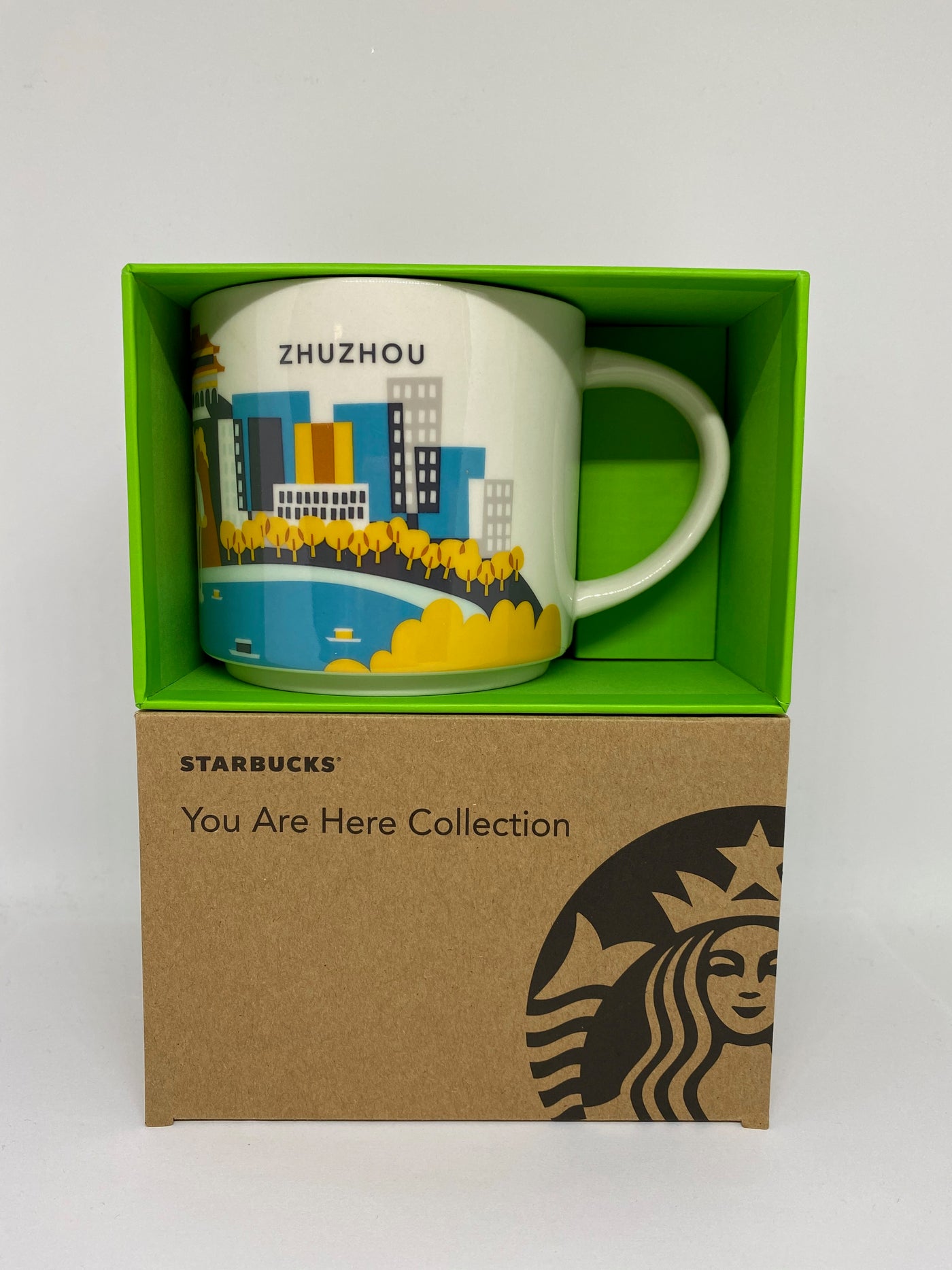 Starbucks You Are Here Collection Zhuzhou China Ceramic Coffee Mug New With Box