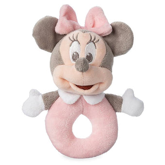 Disney Parks Pink Minnie Mouse Rattle for Baby Plush New with Tag