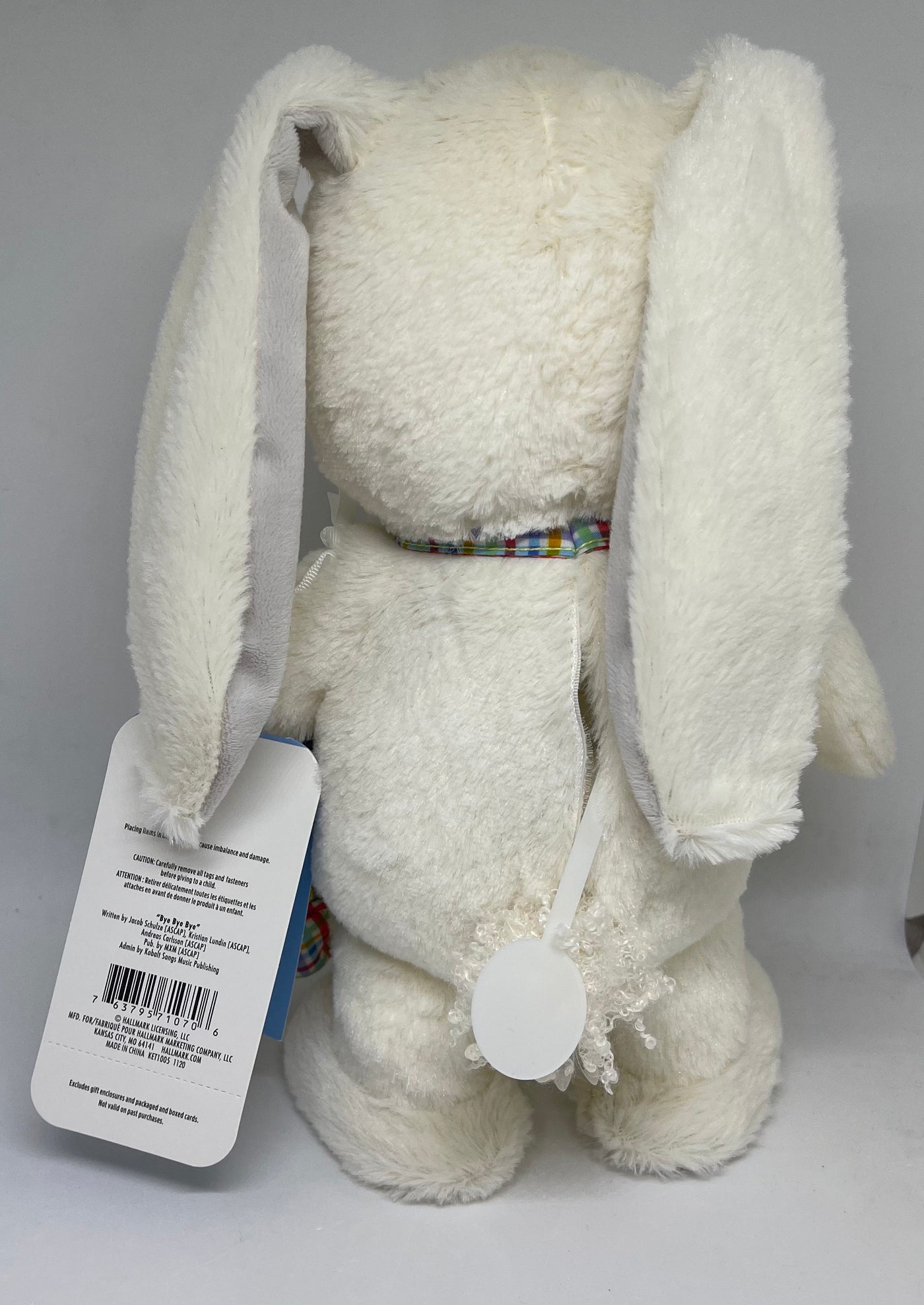 Hallmark Easter Hoppy Bunny With Sound Bye Bye Bye and Motion Plush New with Tag
