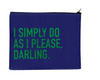 M&M's World Green Character I Simply do as i Please Darling Recycled Pouch New