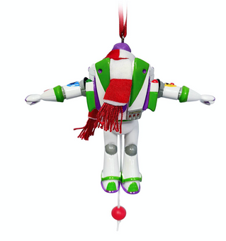 Disney Parks Toy Story Buzz Articulated Figural Christmas Ornament New with Tag