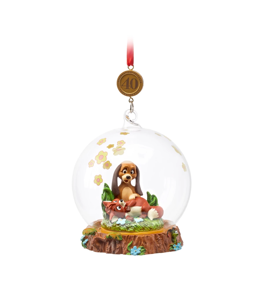 Disney Sketchbook 40th The Fox and the Hound Legacy Christmas Ornament New w Tag