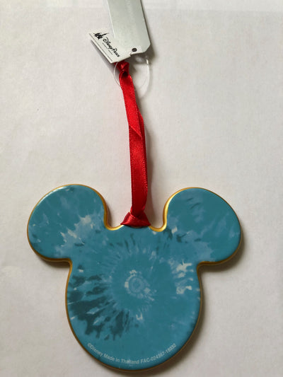 Disney Parks Pop Century Resort Mickey Face Disc Ceramic Ornament New with Tag