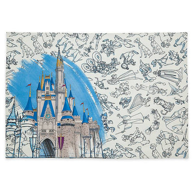 Disney Parks Ink & Paint Reversible Placemat Walt Disney World New